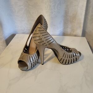 BCBGeneration Women Shoes Platform Stiletto,  Size 6.5, Color Tan, Sage